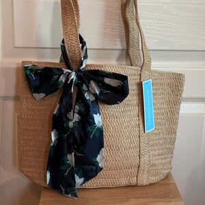 Draper James Everyday Straw Tote Bag 💖💖💖NWT